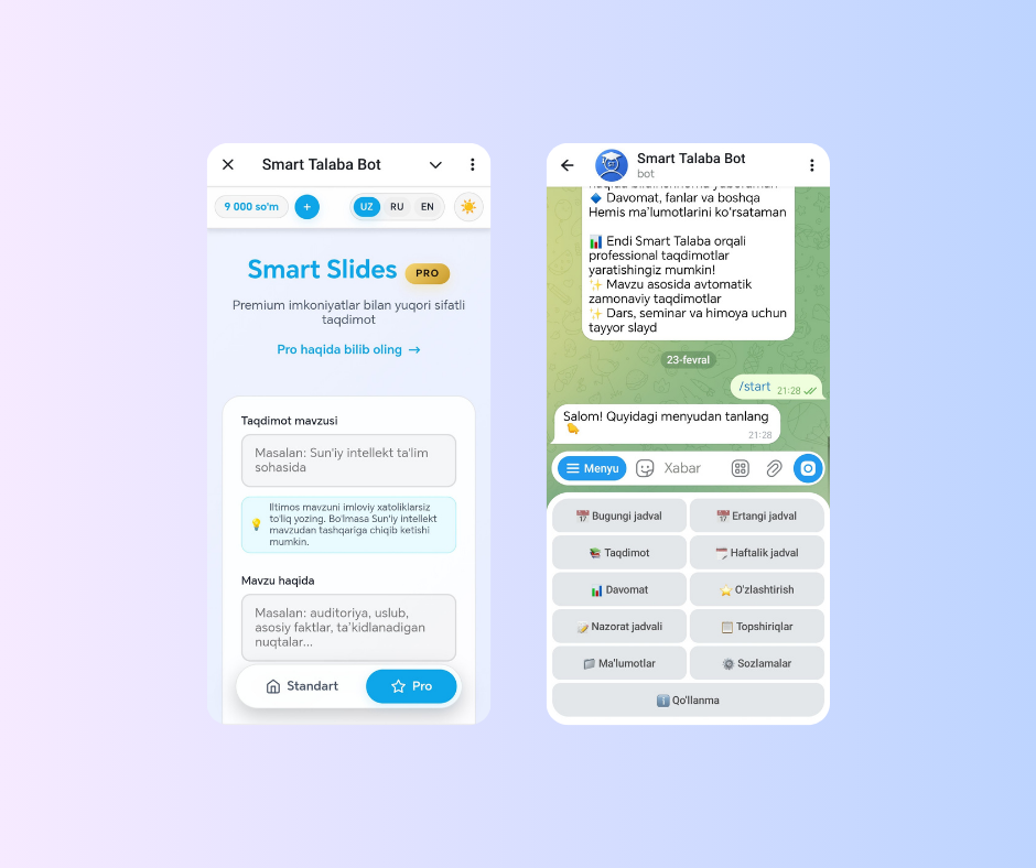 Smart Talaba app preview